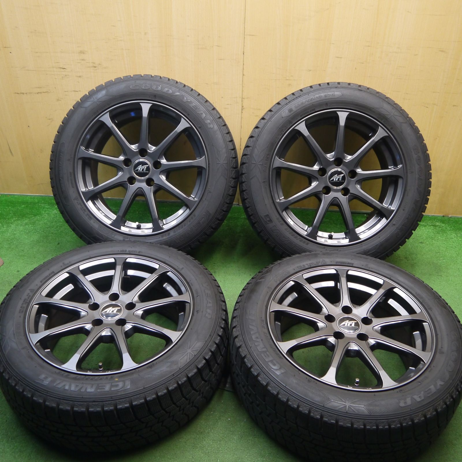 バリ溝！キレイ！9.5分☆ワーゲン アウディ 等 AFT 225/55R17