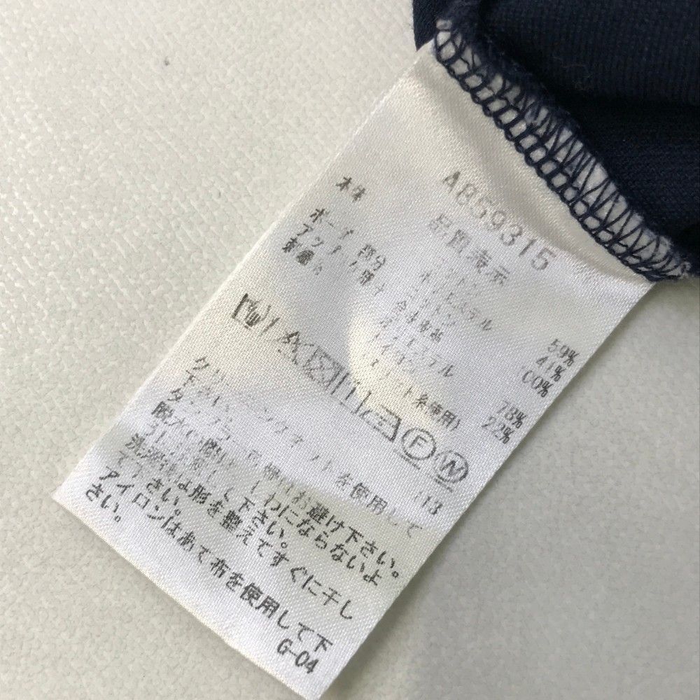 サイズ：40 ARCHIVIO アルチビオ ノースリーブ ポロシャツ ネイビー系