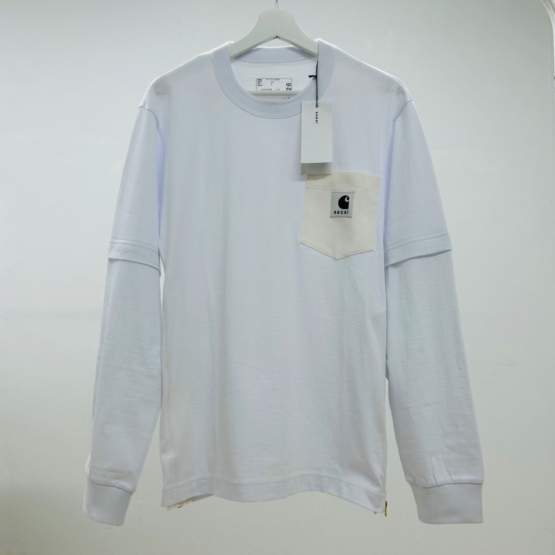 た*な様 サカイ　カーハート　長袖 sacai × Carhartt WIP 2026年春夏コラボアイテムのディテール