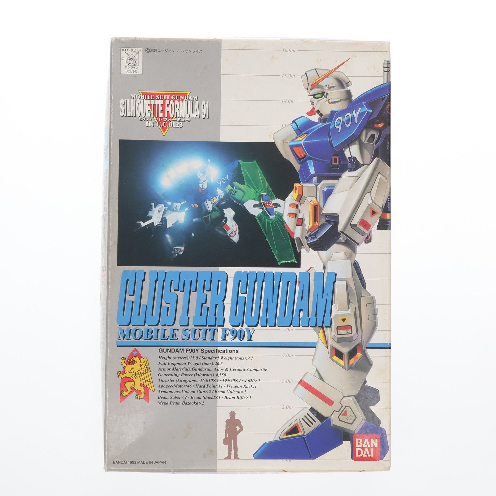 1/100 F90Y クラスターガンダム 機動戦士ガンダム シルエットフォーミュラ 91 IN U.C.0123 プラモデル(0038245) バンダイ