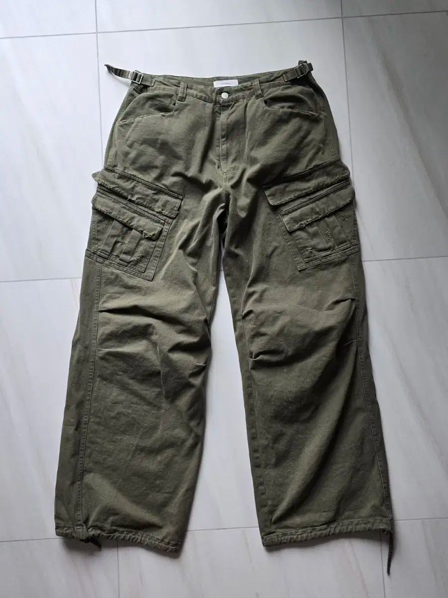 Nonnod ダブルポケット ヴィンテージ カーゴパンツ 3サイズ