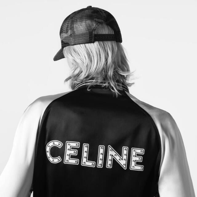 CELINE セリーヌ スタッズロゴテディジャケット 21SS Satin Teddy