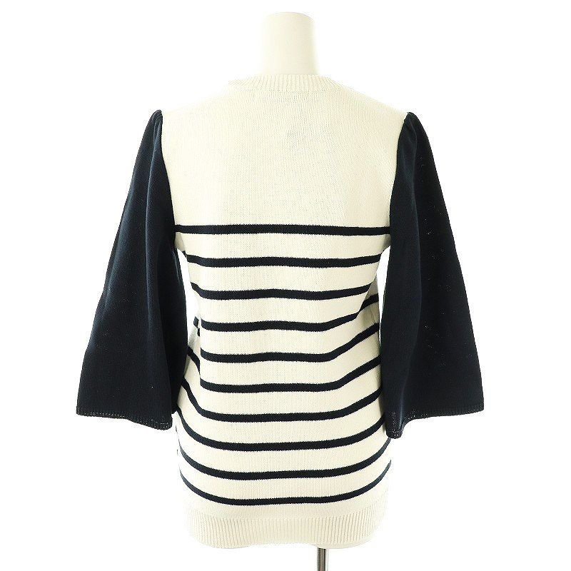 ボーダーズアットバルコニー BORDERS at BALCONY FLARE SLEEVE TOP 七