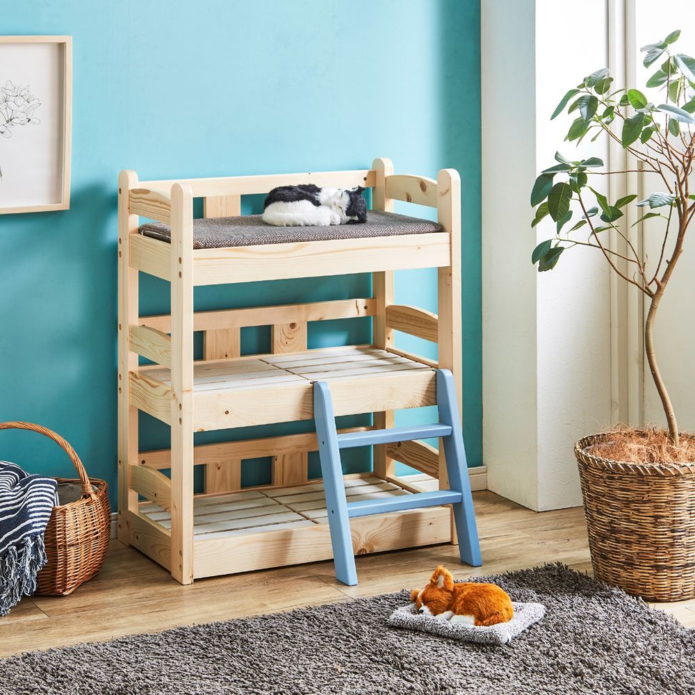 北欧パイン材を使用したベットベッド 3種類よりお選びいただけます