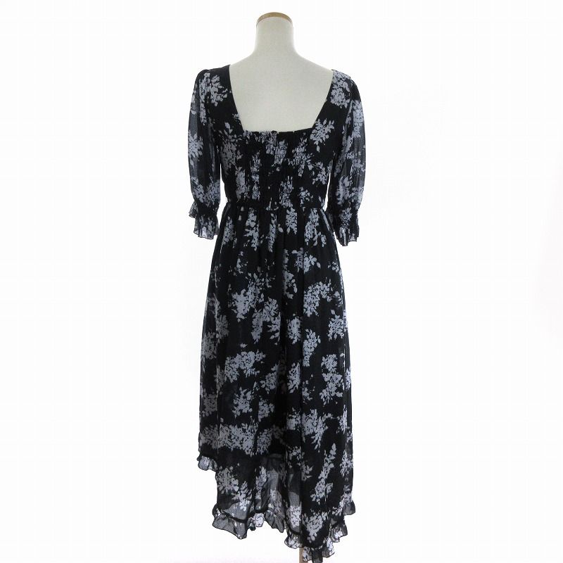 ハーリップトゥ Herlipto タグ付き Asymmetrical Floral Dress 