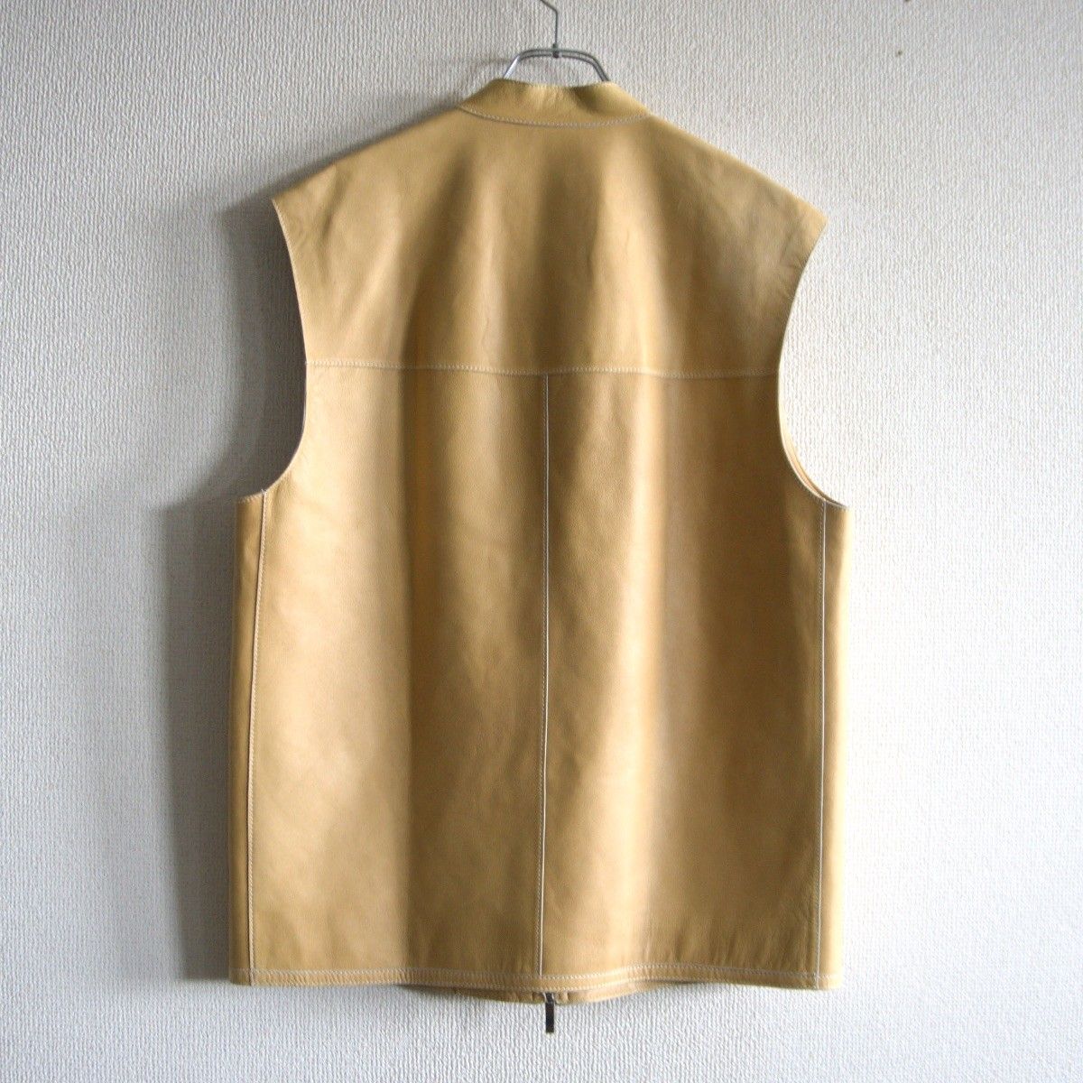 高級品】LOEWE【ラムレザー ベスト】46 キャメル ロエベ