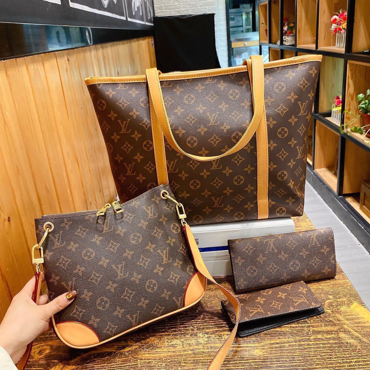 【超美品】LOUIS VUITTON ルイヴィトン ショルダーバッグ ハンドバッグ 財布 3点セット