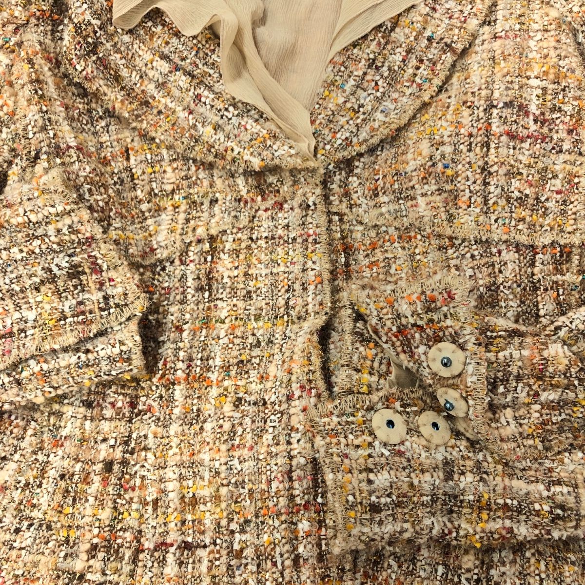 パワフルな MOSCHINO モスキーノ セットアップ サイズ I42 ツイードジャケット＆スカート セレモニースーツ ブラウン ベージュ レディース 240001162557 【安値通販】