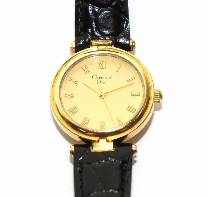 クリスチャンディオール Christian Dior 腕時計 ローマン 3005 クロコ 