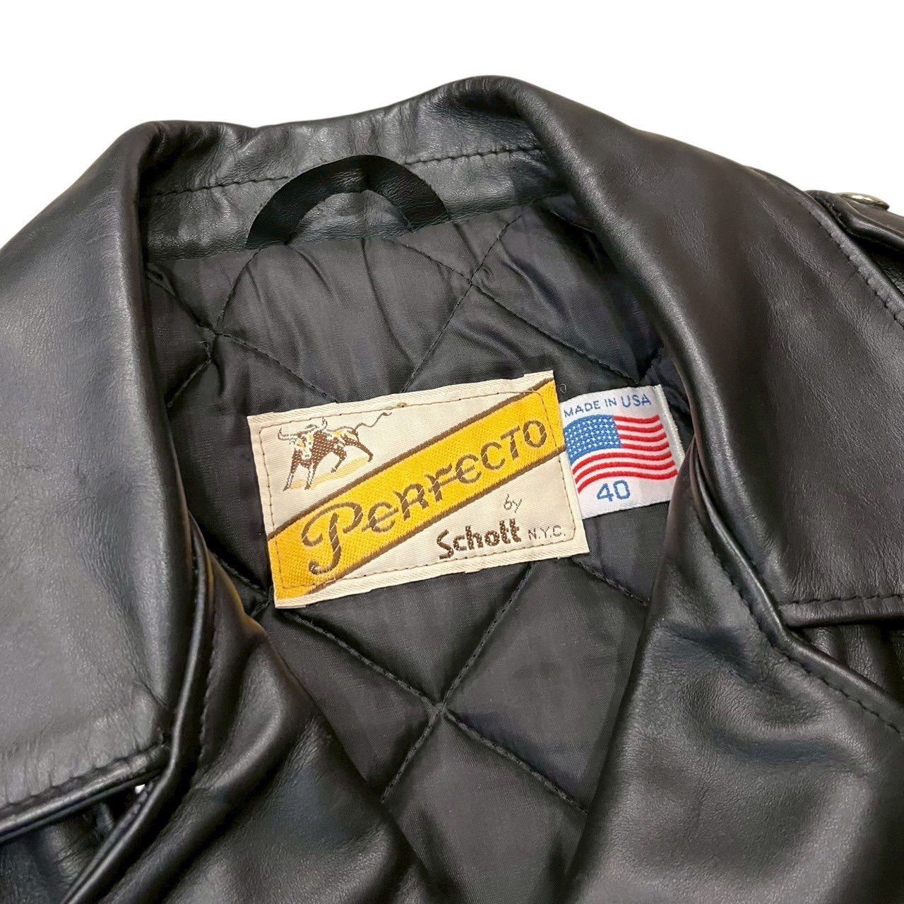 80〜90年代 ビンテージ サイズ44☆[Schott] 412 ヨーロッパ限定モデル 