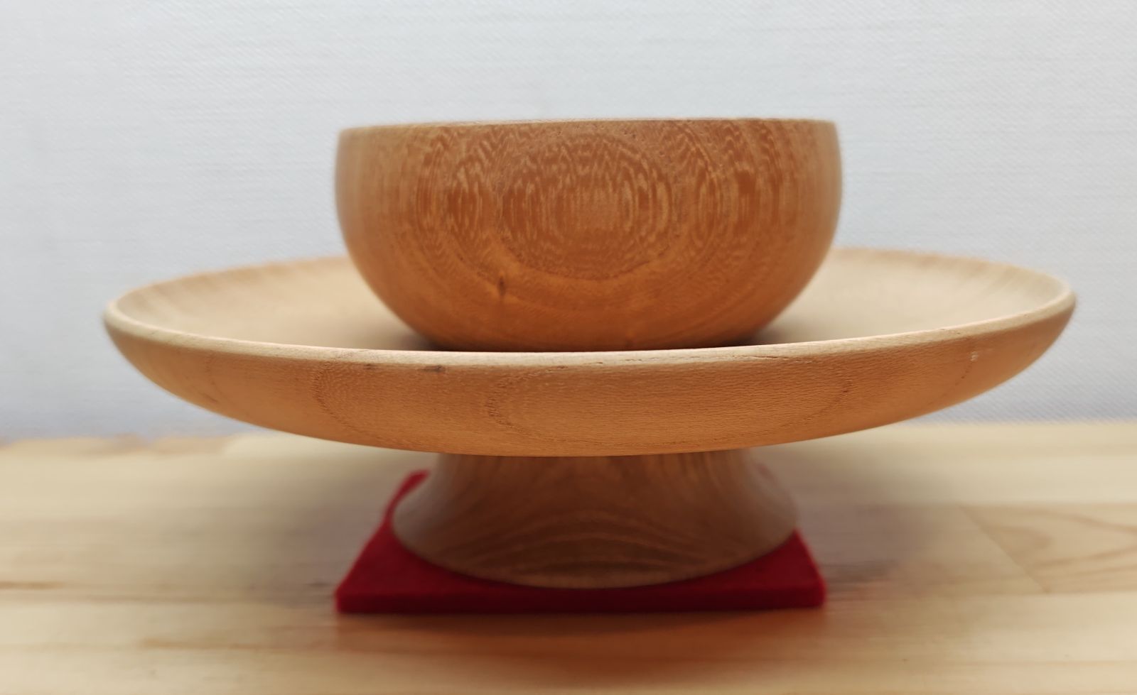 逢絢亭 茶道具 貴人台 柾目 木地 木製 紙箱入り