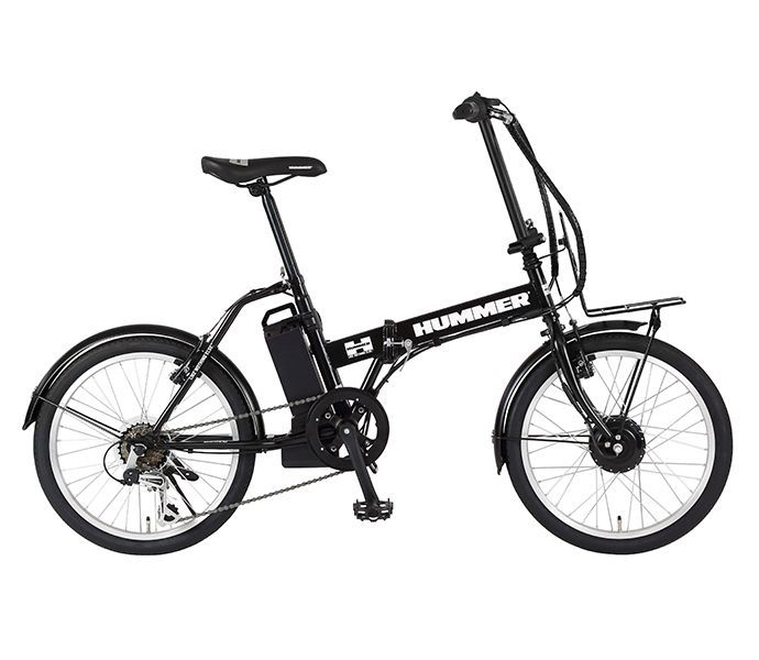 【訳あり新品・佐川全国送料無料】HUMMER E-bikeN-DROHM20ブラック★ハマー ワンモード電動アシスト自転車 8.5A大容量バッテリー★１年保証★20インチ折りたたみ シマノ外装６段変速