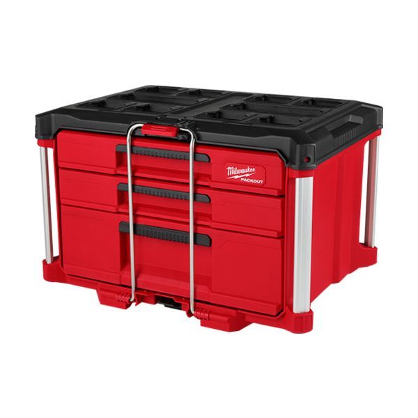 7営業日以内発送 ｍｉｌｗａｕｋｅｅ 48-22-8447 工具箱 PACKOUT マルチサイズ引き出し収納 3段 48228447 沖縄離島販売不可