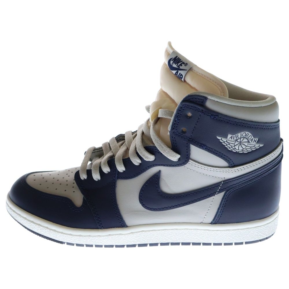 NIKE スニーカー エアジョーダン1 ハイカットシューズ グレー/ネイビー エア ジョーダン 1 スニーカー メンズ ミッドカット ナイキ