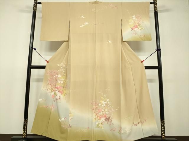 平和屋着物●上質な小紋　辻が花　暈し染め　正絹　逸品　DAAV3246du 平和屋着物○上質な小紋 辻が花 暈し染め 正絹 逸品 DAAV3246du 平和屋