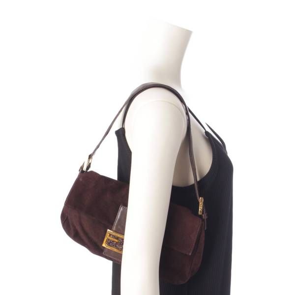 FENDI フェンディ マンマバケット ハンドバッグ　ワンショルダー スエード 2025年最新】fendi マンマバケット スエードの人気アイテム