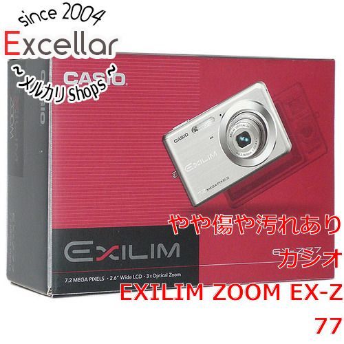 基本スペックCASIO製 EXILIM ZOOM EX-Z77 シルバー 720万画素