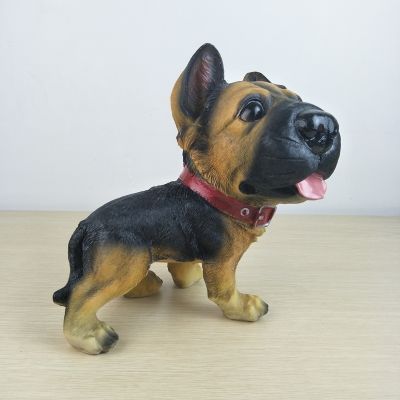 置物 ガーデンオブジェ 大きなお顔とおめめのワンちゃん