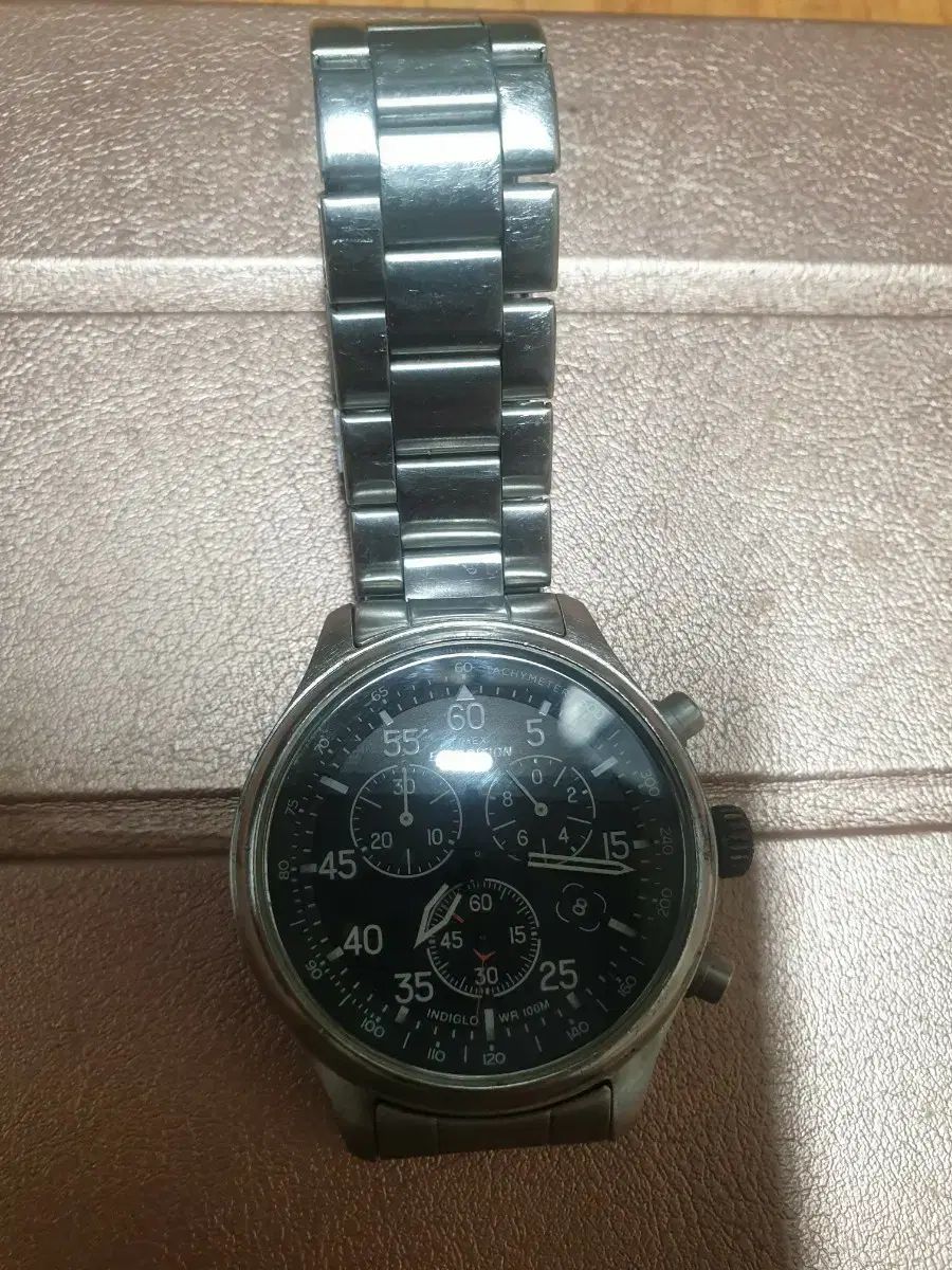 timex expedition クロノグラフ メタル 男性 腕時計