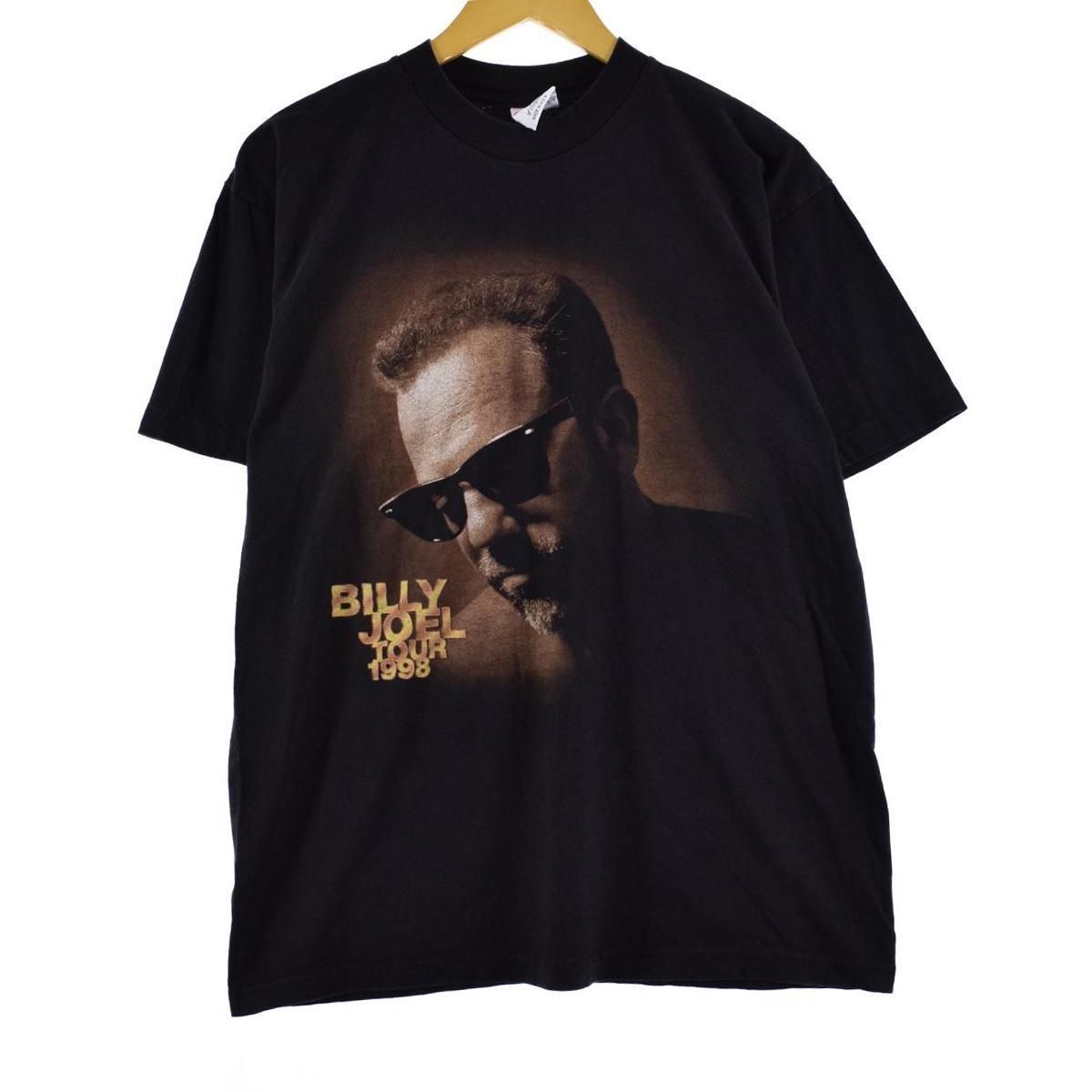 古着 90年代 Q-TEES BILLY JOEL ビリージョエル TOUR 1998 バンドTシャツ USA製 メンズM  ヴィンテージ/eaa247396