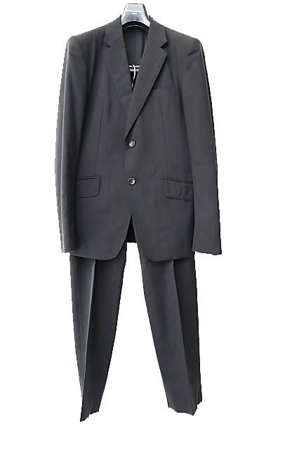 コムデギャルソンオム COMME des GARCONS HOMME AD2014 2B シングル スーツ セットアップ HO-J102 XS 黒 ブラック ブランド古着ベクトル AA ● 250324