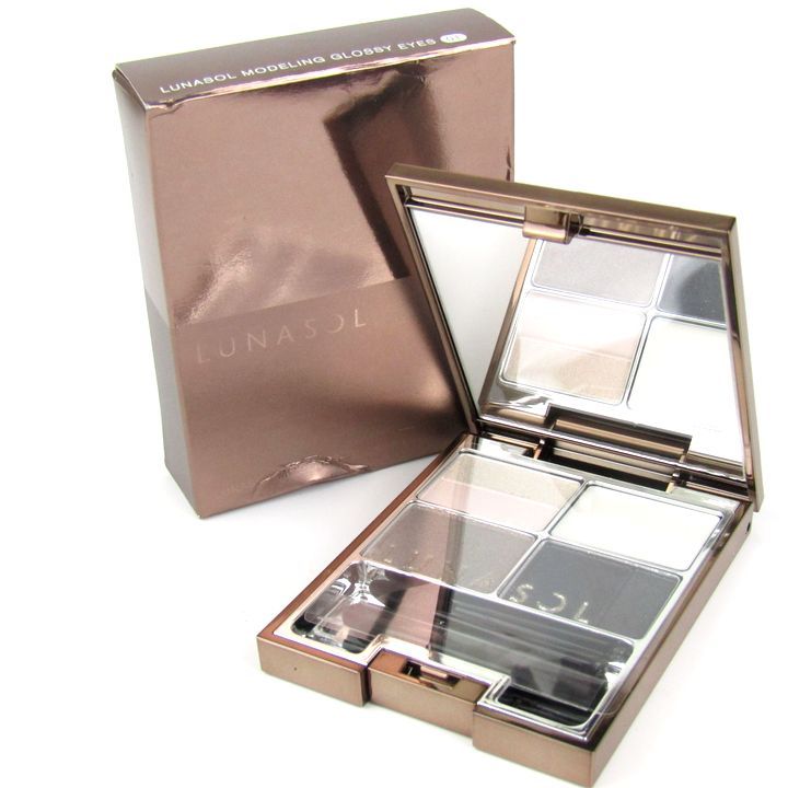 カネボウ ルナソル モデリンググロッシーアイズ 01 未使用 箱キズ有 アイシャドウ コスメ レディース 4gサイズ KANEBO 【中古】