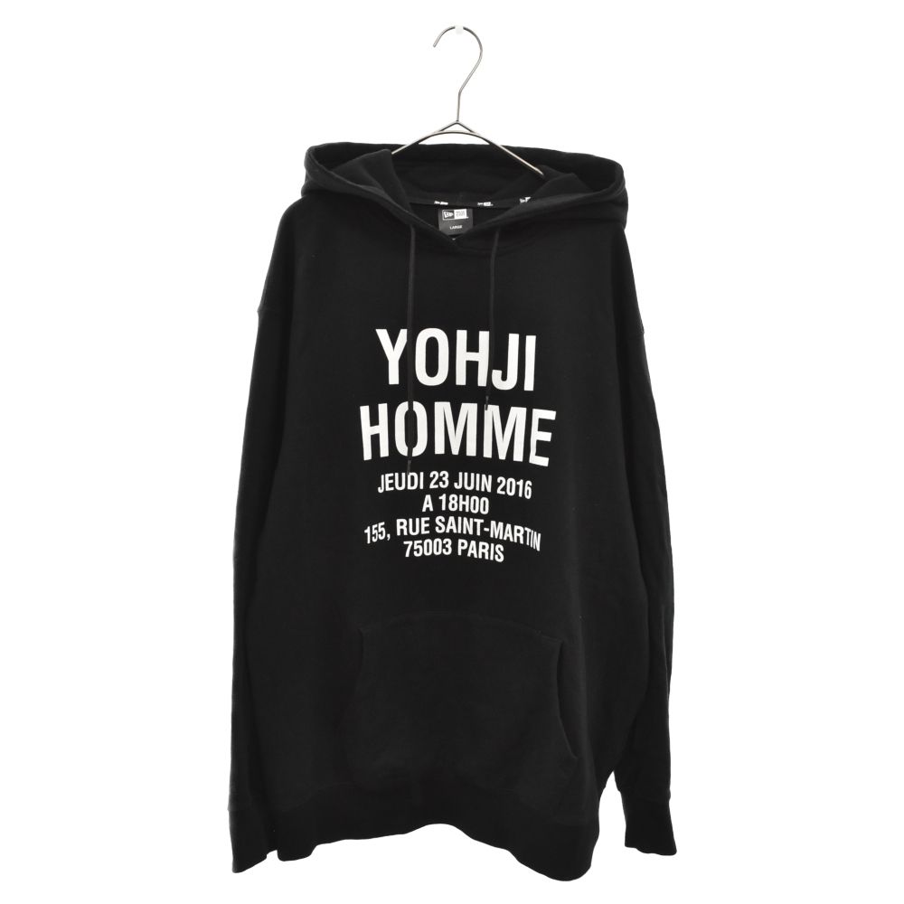 Yohji Yamamoto POUR HOMME (ヨウジヤマモト プールオム) ×NEW ERA 23SS HOODIE YY VISOR ADDRESS  LOGO HM BLK ロゴプリントフーディー パーカー ブラックHZ-T99-991-1A - メルカリ