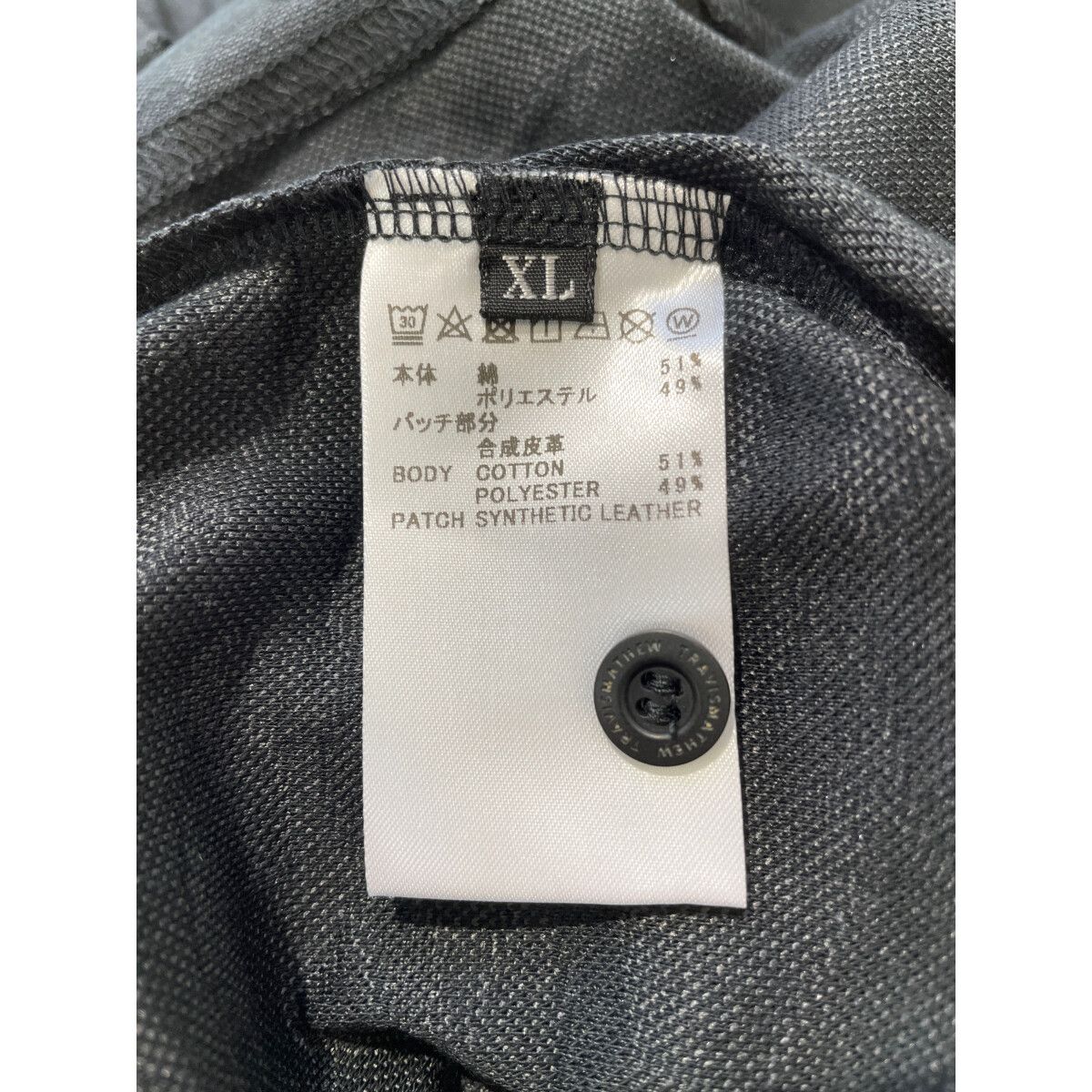coco 未使用品 トラビスマシュー TRAVIS MATHEW  メンズ 半袖ポロシャツ XL 黒 ブラック カモフラ モックネック 半袖Tシャツ(半袖シャツ・ポロシャツ)|Travis