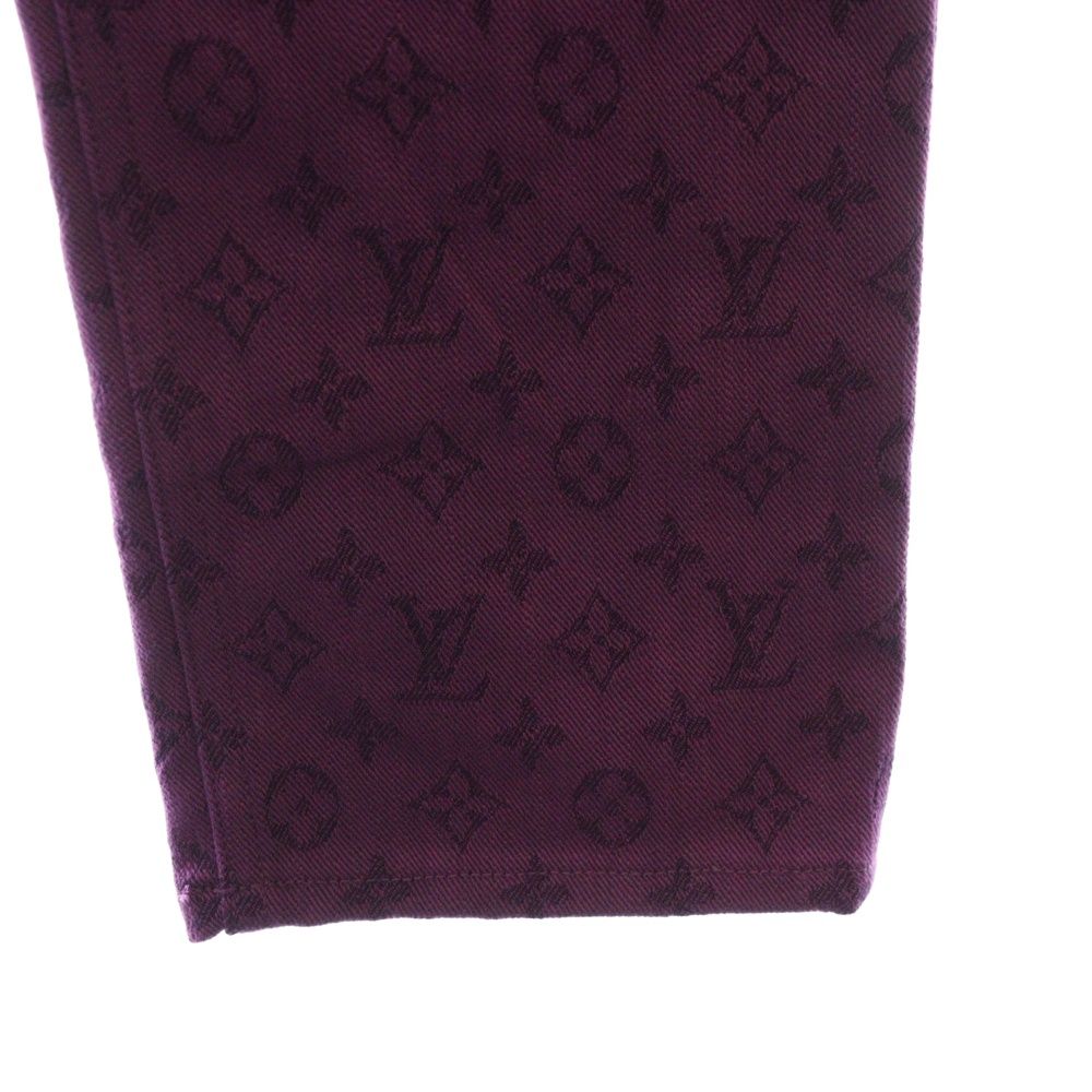 LOUIS VUITTON (ルイヴィトン) 19AW モノグラム総柄 デニムパンツ