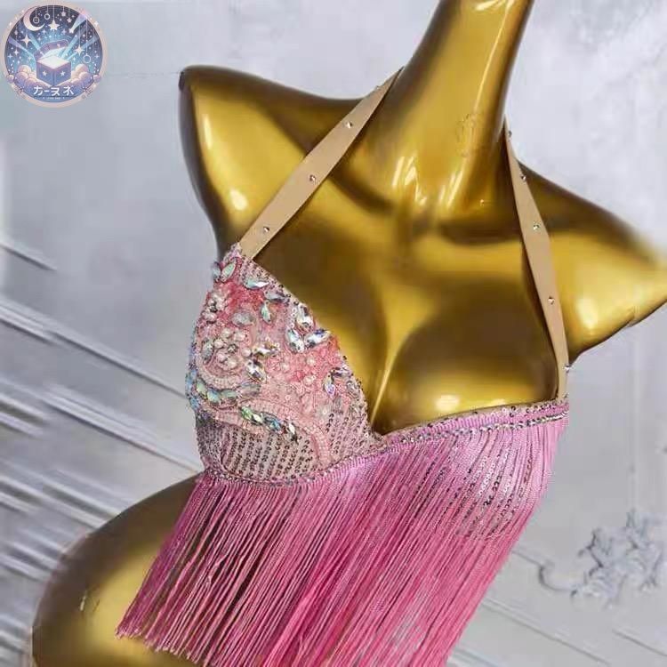 ベリーダンス オリエンタル衣装 ピンク ブラ スカート オーダーメイド