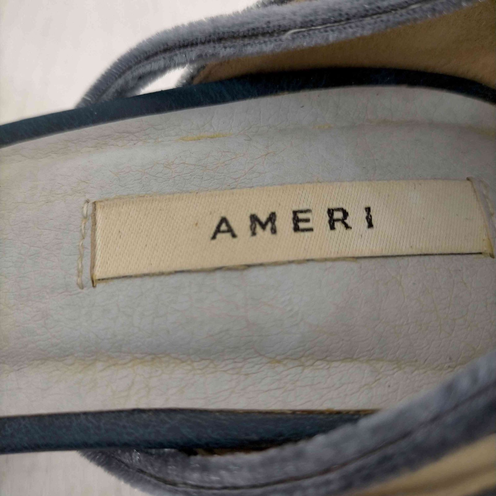 アメリヴィンテージ Ameri VINTAGE OVERLAP STRAP VELOR PUMPS レディース JPN：L