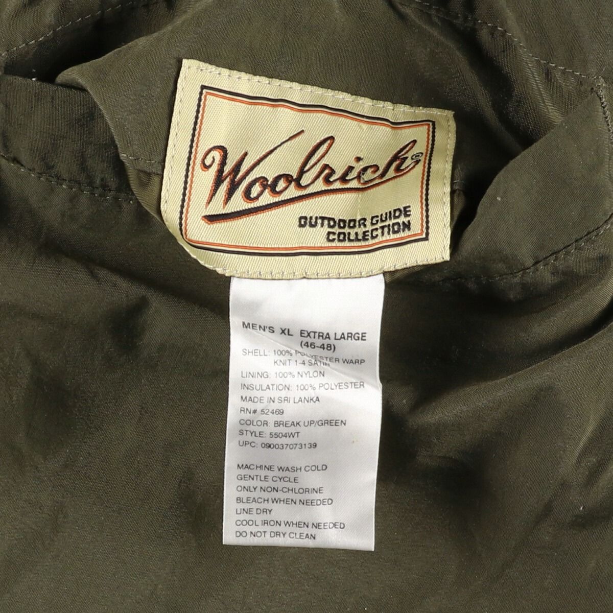 古着 ウールリッチ WOOLRICH リバーシブル 迷彩柄 リアルツリーカモ