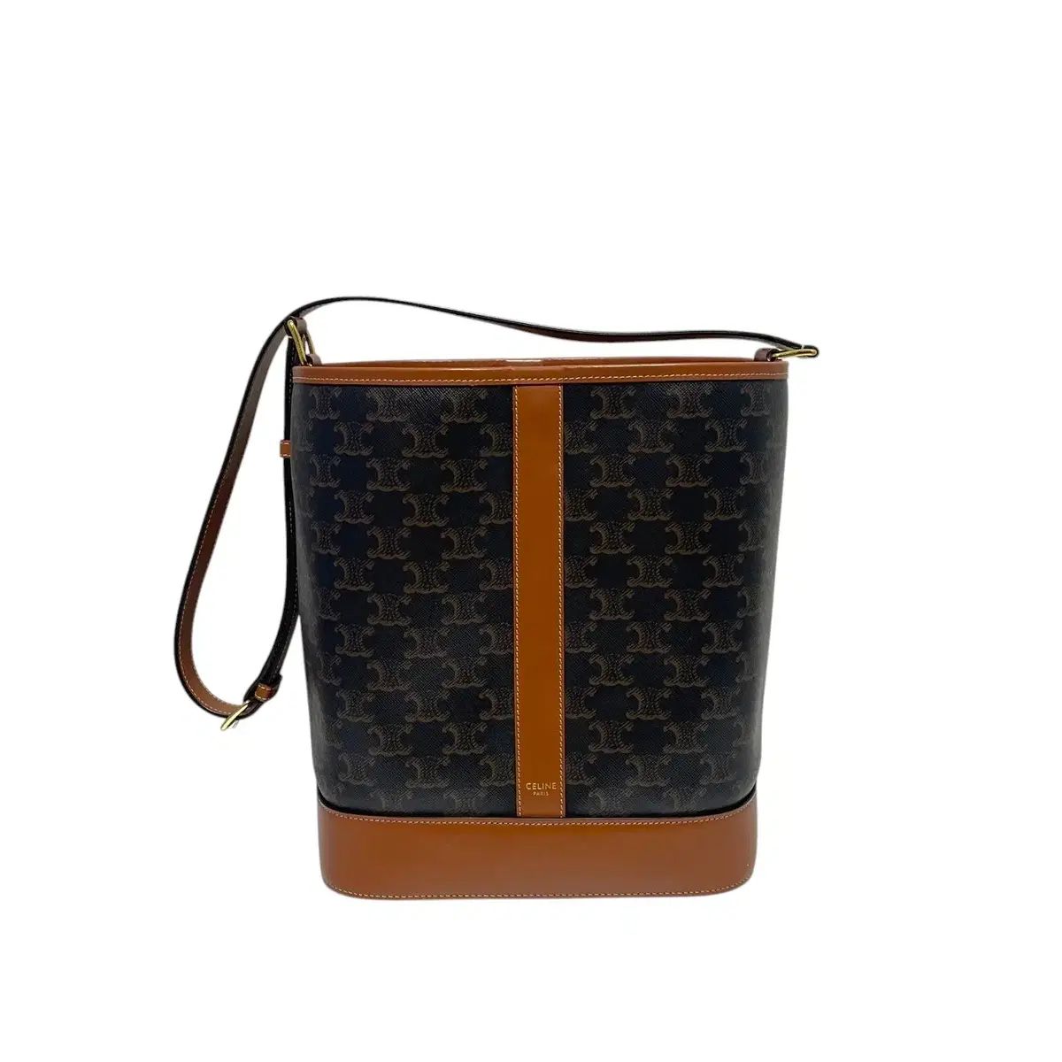 Celine セリーヌ トリオンフ ミディアム バケットバッグ ショルダーバッグ 兼 クロスバッグ