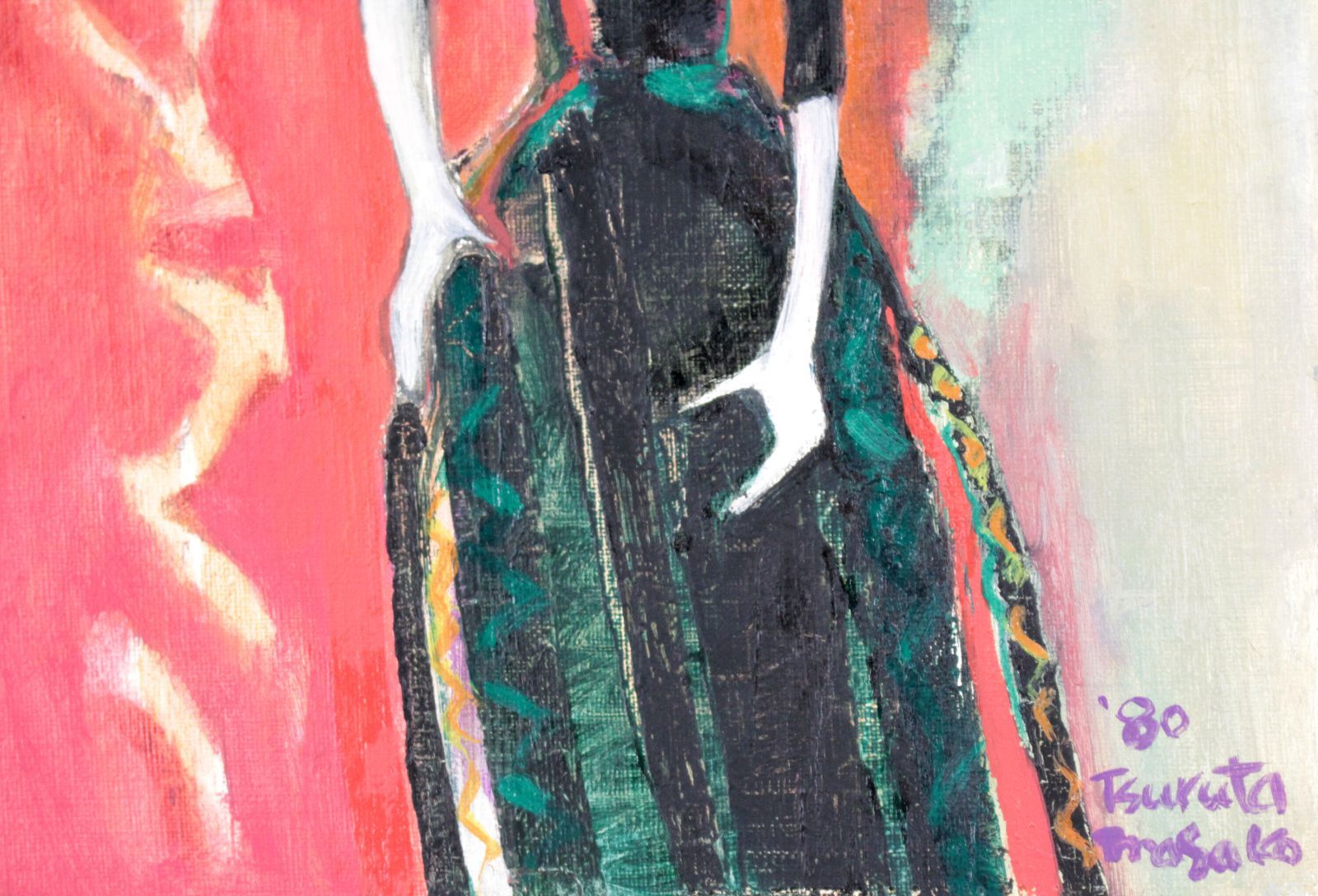 鶴田昌子『女性像』油彩画【真作保証】 絵画 鶴田昌子『女性像』油彩画【真作保証】 絵画 - メルカリ