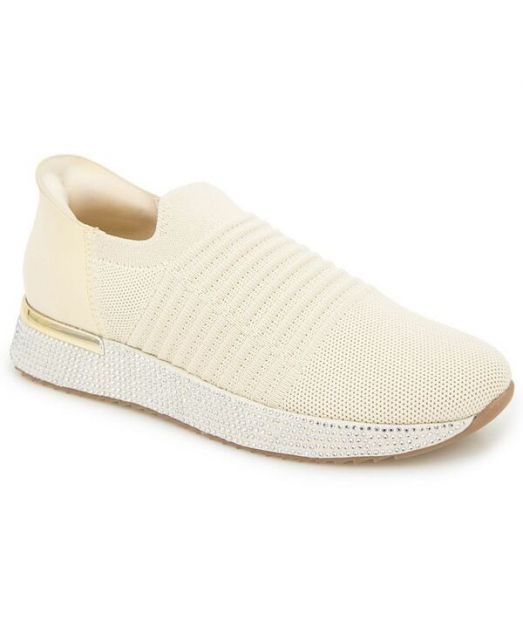 【送料無料】 ケネスコール レディース スニーカー シューズ Women's Cameron EZ On Knit Almond Toe Sneakers Ecru