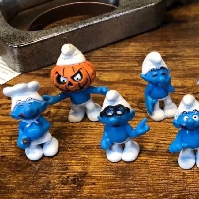 暮らしに便利なアイテム PVC スマーフ フィギュア アメリカン雑貨 Smurf 8体セット スマーフ