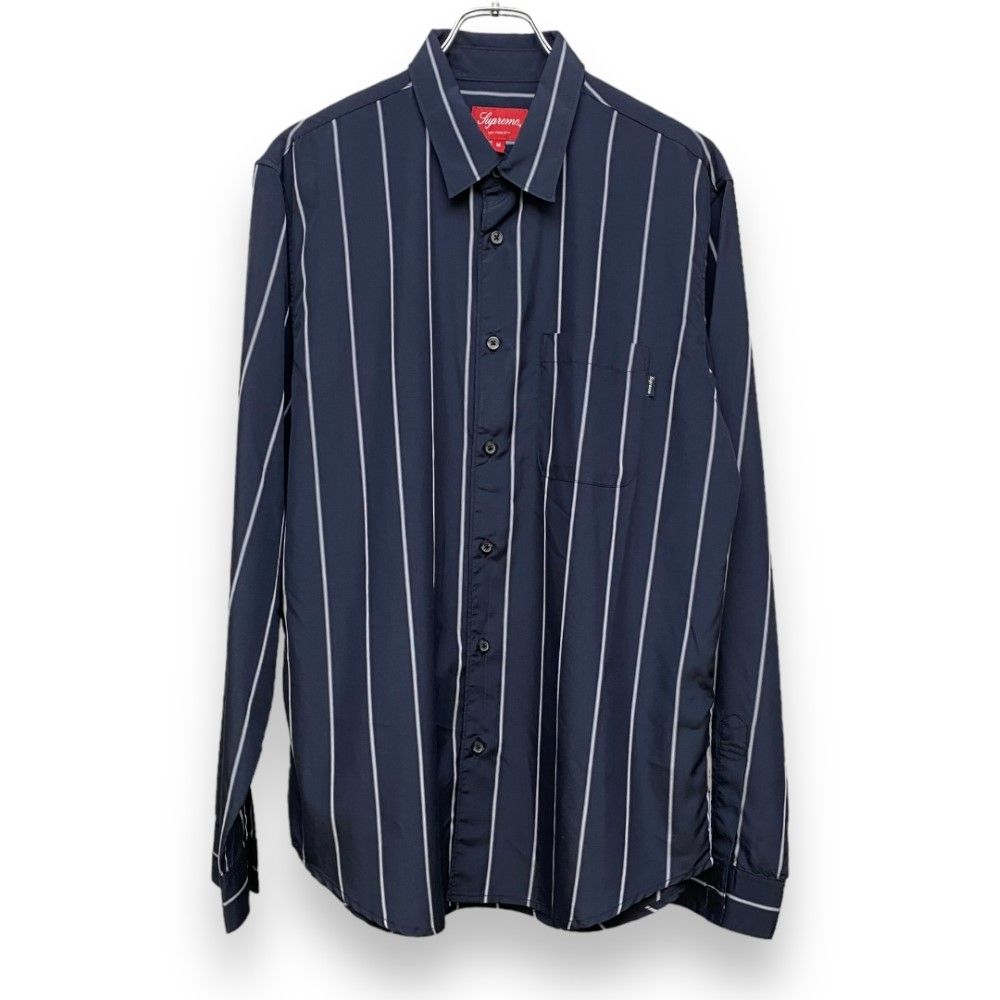 SUPREME 19AW Stripe Shirt ストライプシャツ Mサイズ 長袖