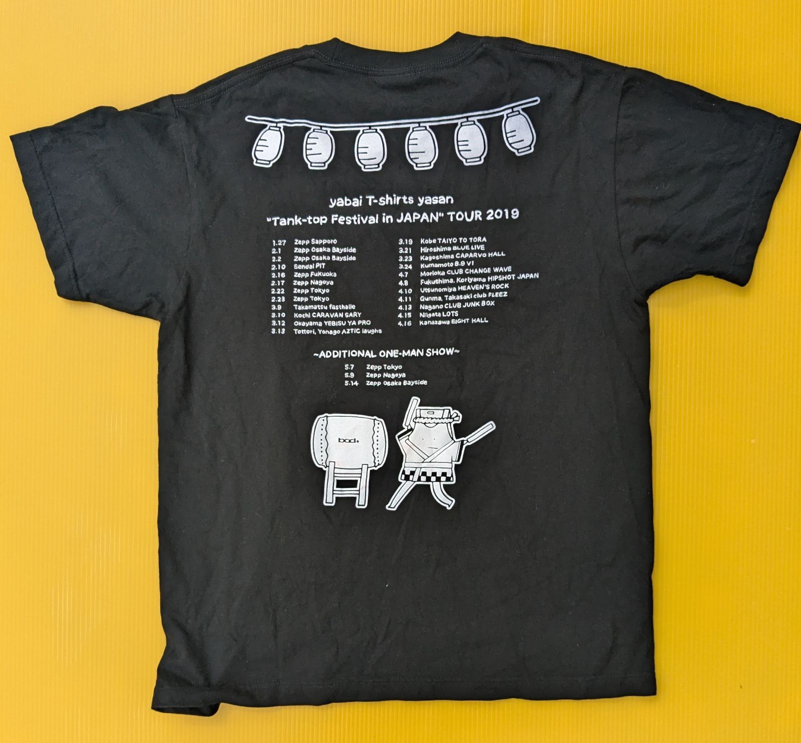 ヤバイTシャツ屋さん #Tシャツ #バンド #ツアー #黒 #バンティー
