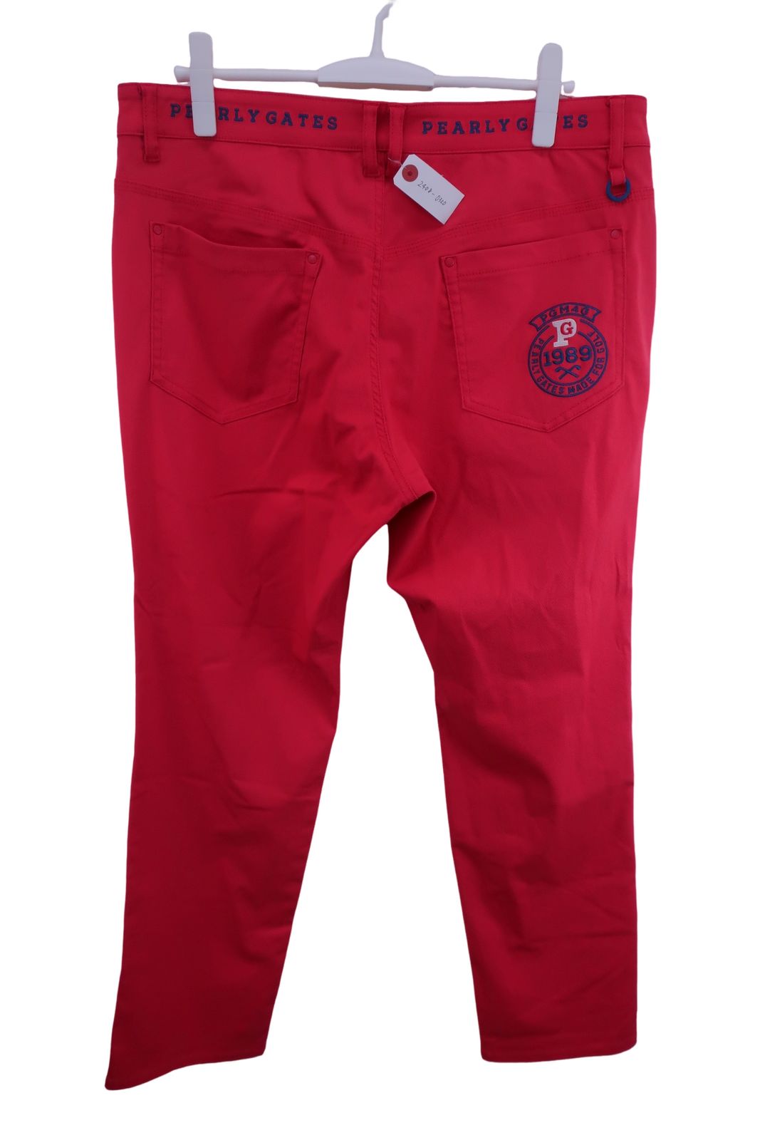 PEARLY GATES ゴルフパンツ 赤 PG パーリーゲイツ ゴルフウェア ロング