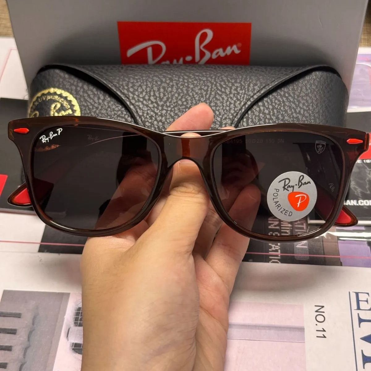 Ray-Ban】偏光サングラス RB4195 ウェイファーラー型