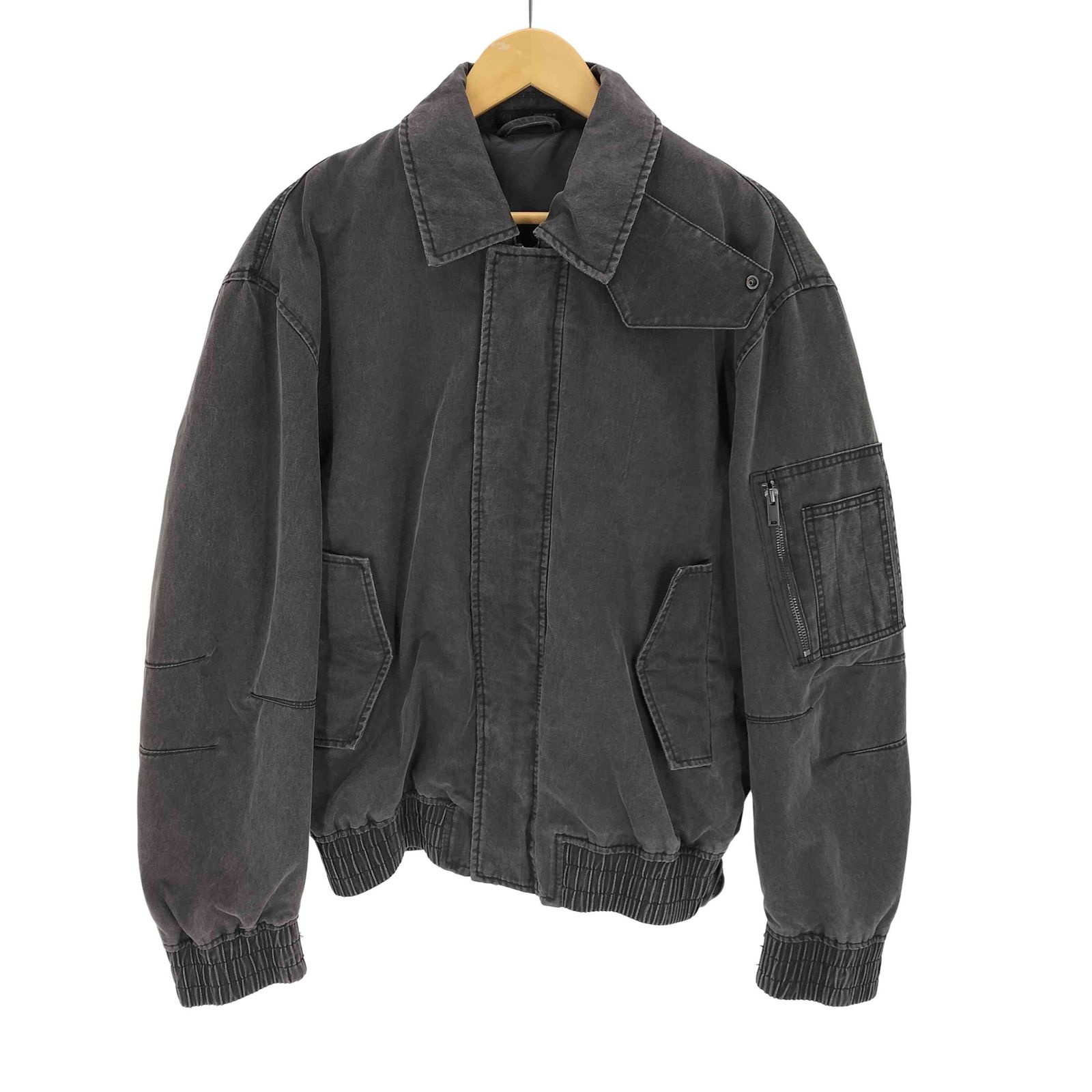 ザラ ZARA ウォッシュド ワックスフィニッシュジャケット メンズ