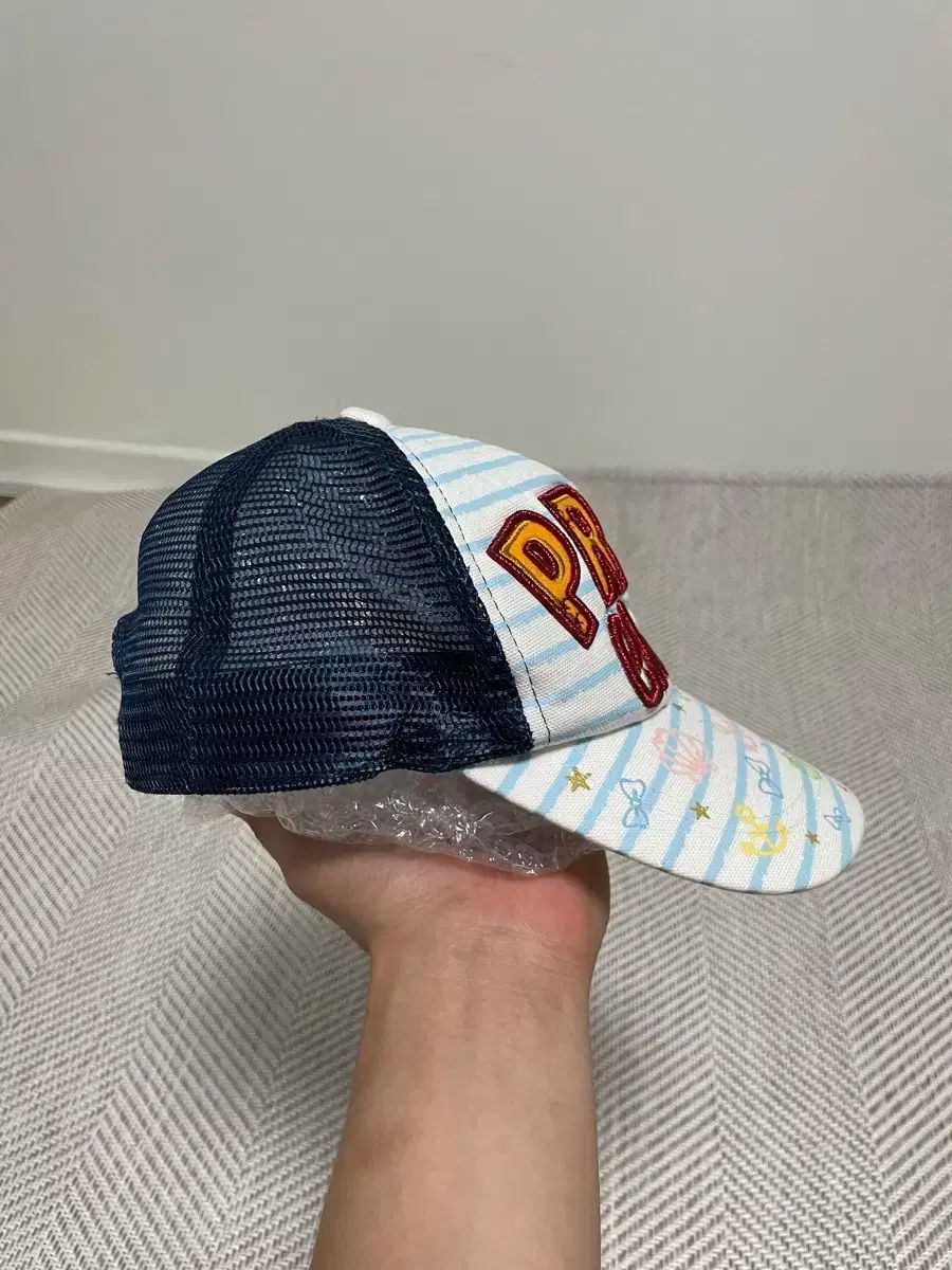 ヴィンテージ ノーティカル プリント メッシュ ボールキャップ J03127