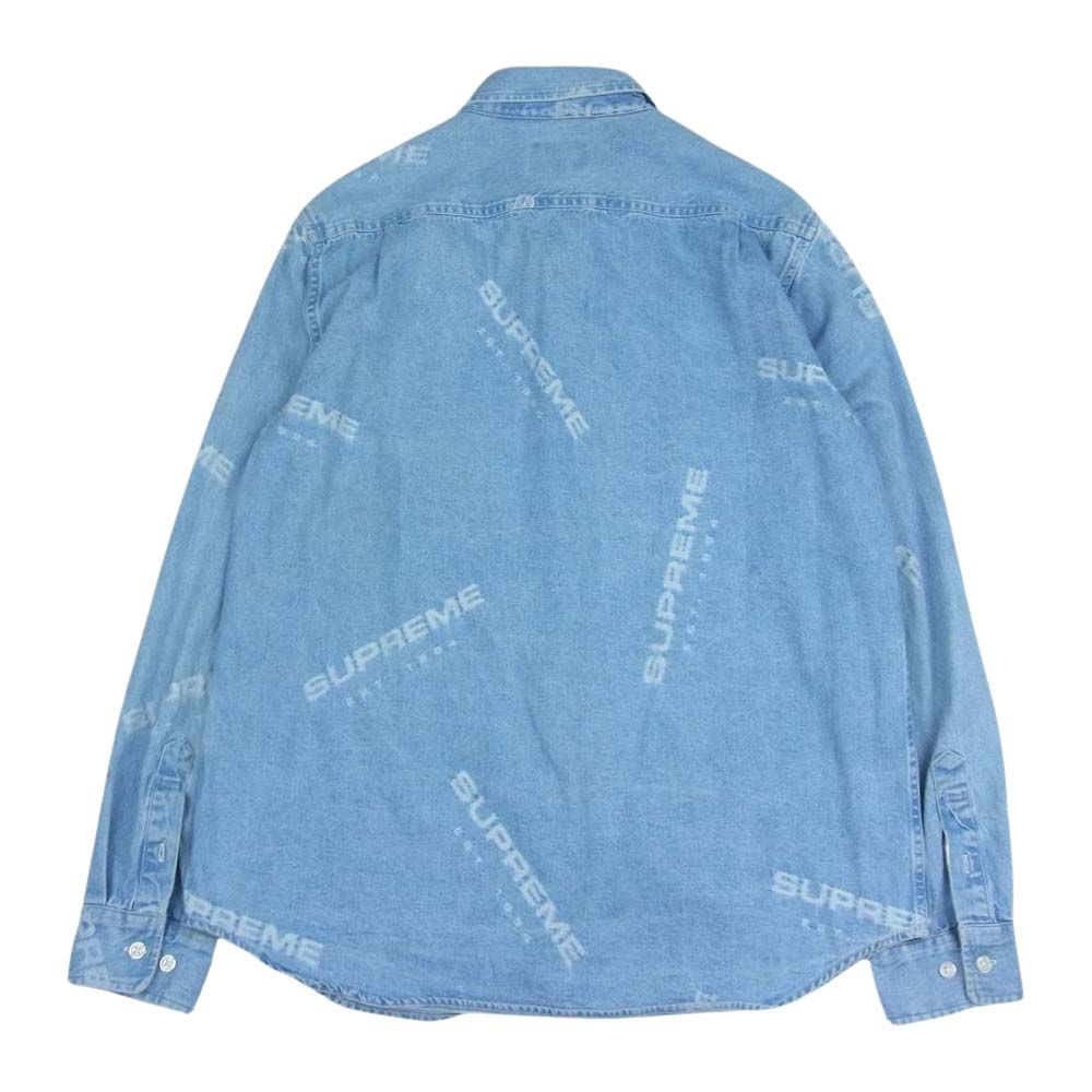 Supreme シュプリーム 17AW Jacquard Denim Shirt ジャガードロゴ