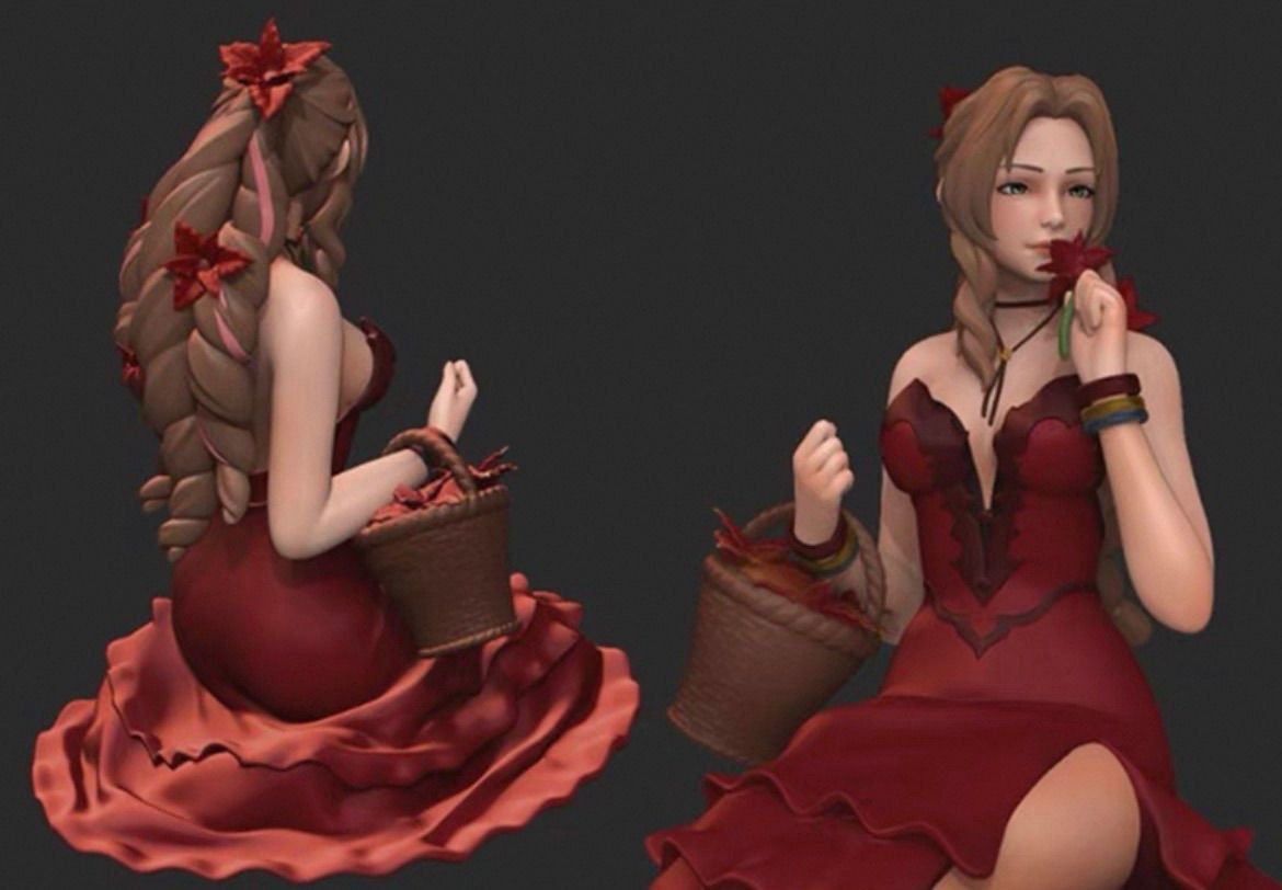 1/8 ガレージキット 未塗装 フィギュア FF7 エアリス・ゲインズ
