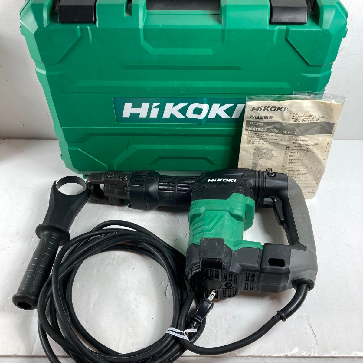 ＊＊HiKOKI ハイコーキ HiKOKI H41SA3 ケース付 コード式 100v グリーン