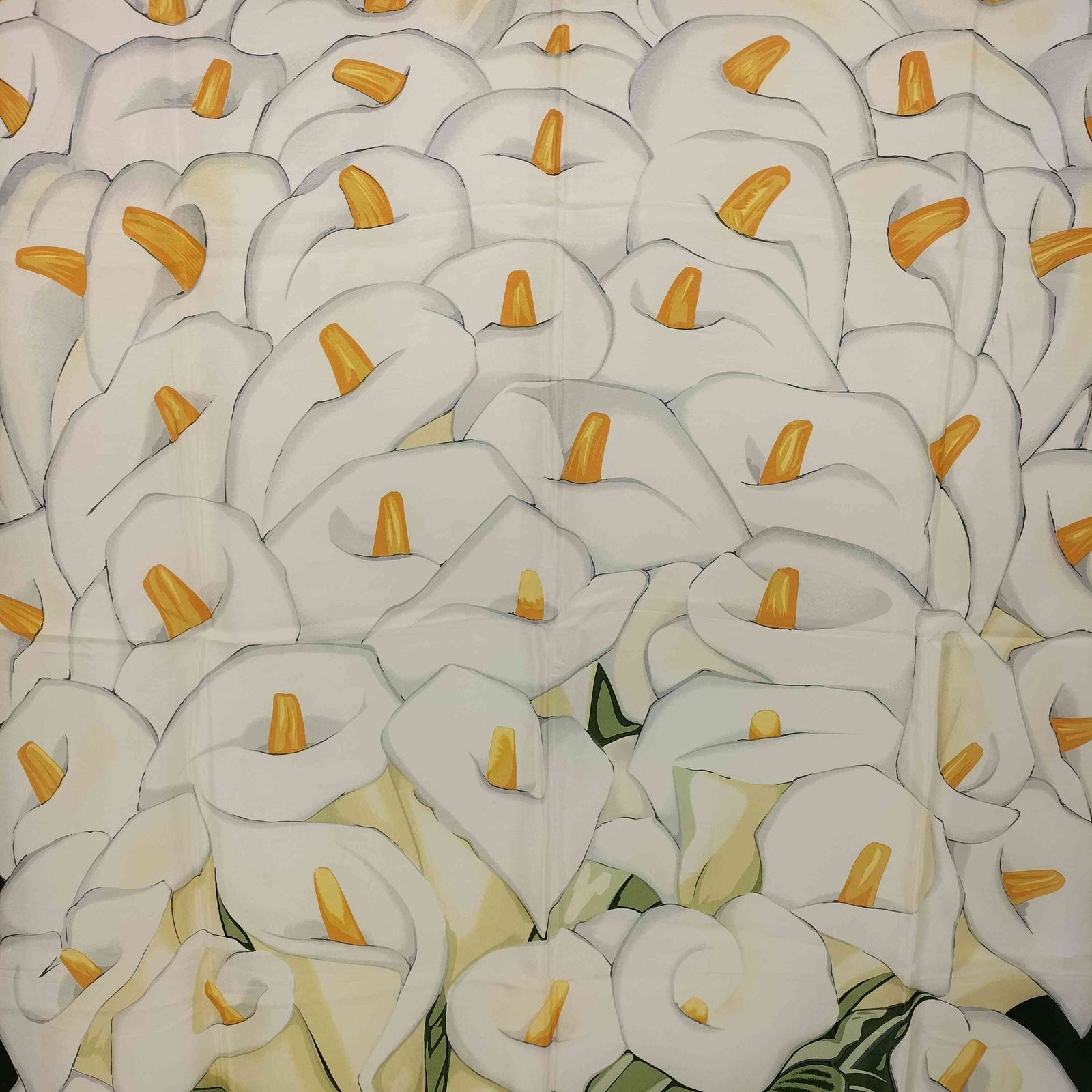 未使用メトロポリタン美術館購入、シルク大判スカーフ メトロポリタン美術館☆L.C.ティファニーアイリスロングスカーフ