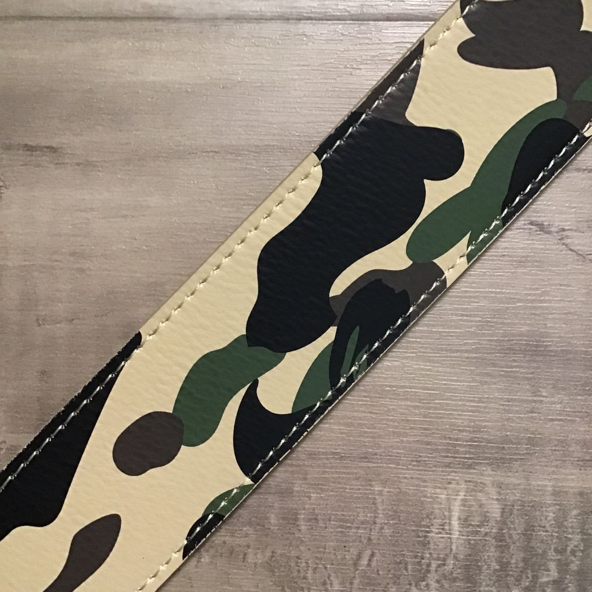 BAPE camo レザー ベルト 1st camo yellow XLサイズ a bathing