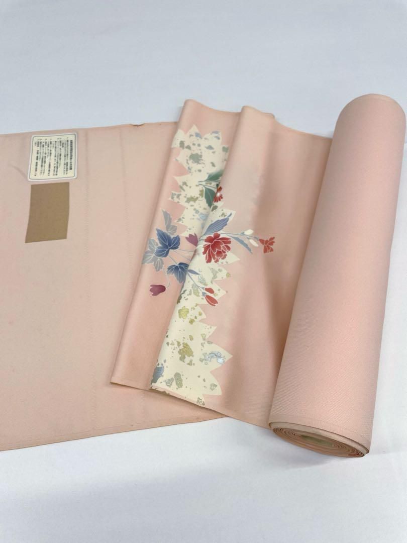 付け下げ 金銀彩 紋意匠 手描 正絹 反物 - メルカリ