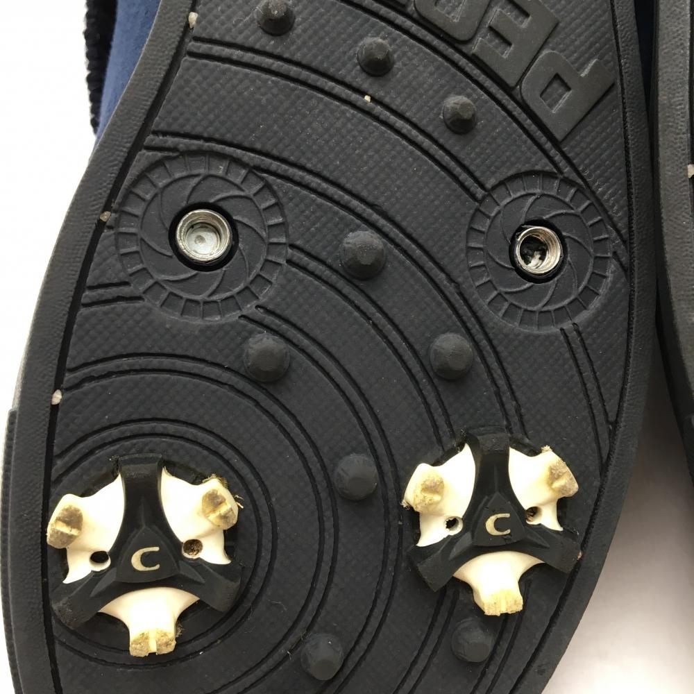 豊かな パーリーゲイツ ゴルフシューズ ネイビー×白 053-1292102 ショートブーツ ソフトスパイク レディース 23.5 ゴルフウェア PEARLY GATES 明白な