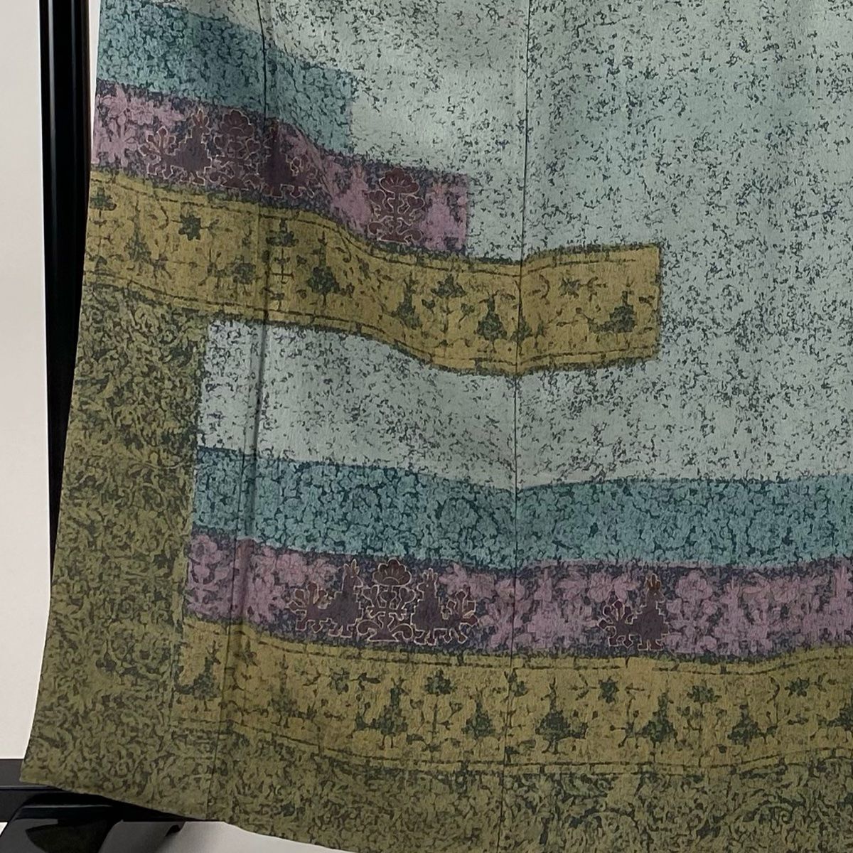 訪問着 身丈164cm 裄丈64cm M 袷 草花 動物 金彩 灰色 正絹 秀品 USTAUSTRALIA_COM_AU